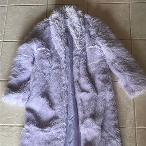 Fashion Nova Lilac Faux Fur Coat